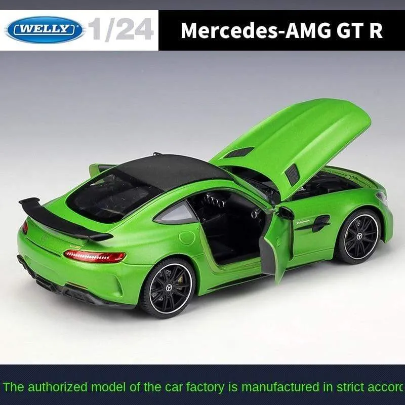 1:24 Mercedes-Benz AMG GT R Alloy Metal Diecast Cars Model Inital Toy Car Children Boy Toys collection toy tools gift