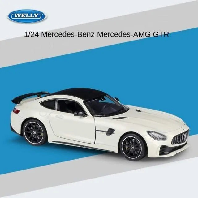 1:24 Mercedes-Benz AMG GT R Alloy Metal Diecast Cars Model Inital Toy Car Children Boy Toys collection toy tools gift