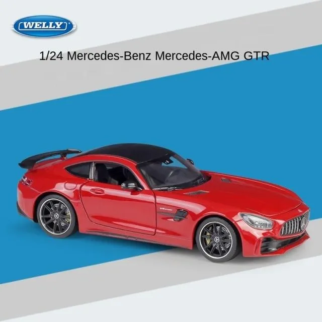 1:24 Mercedes-Benz AMG GT R Alloy Metal Diecast Cars Model Inital Toy Car Children Boy Toys collection toy tools gift