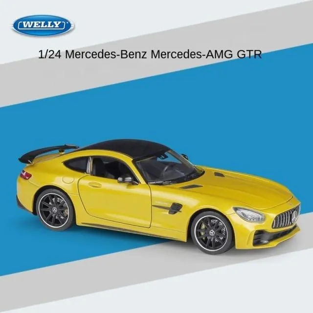 1:24 Mercedes-Benz AMG GT R Alloy Metal Diecast Cars Model Inital Toy Car Children Boy Toys collection toy tools gift