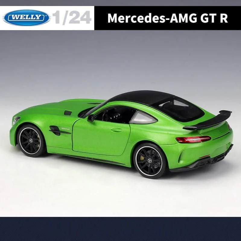 1:24 Mercedes-Benz AMG GT R Alloy Metal Diecast Cars Model Inital Toy Car Children Boy Toys collection toy tools gift