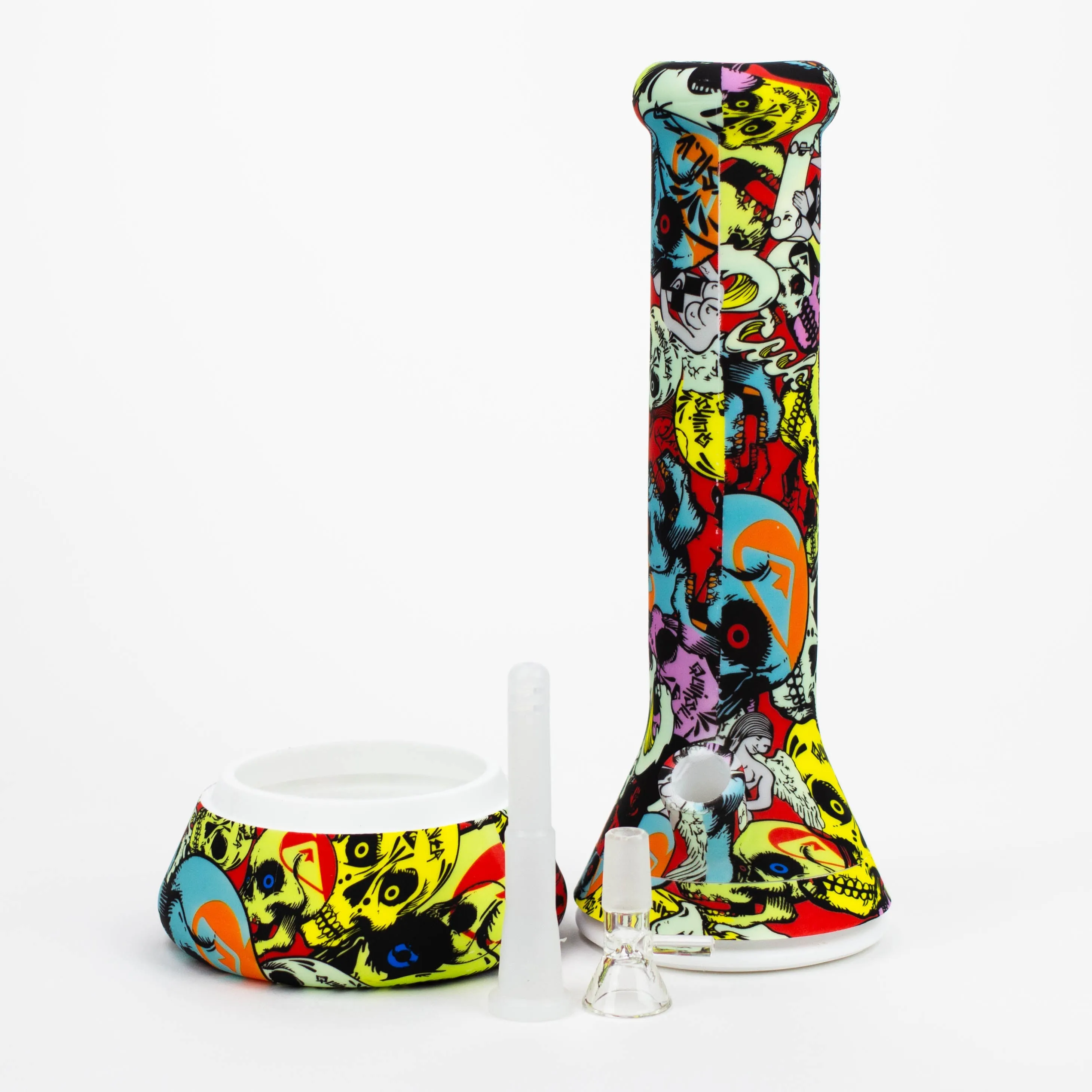 12" Silicone Bong  with Assorted Graphics