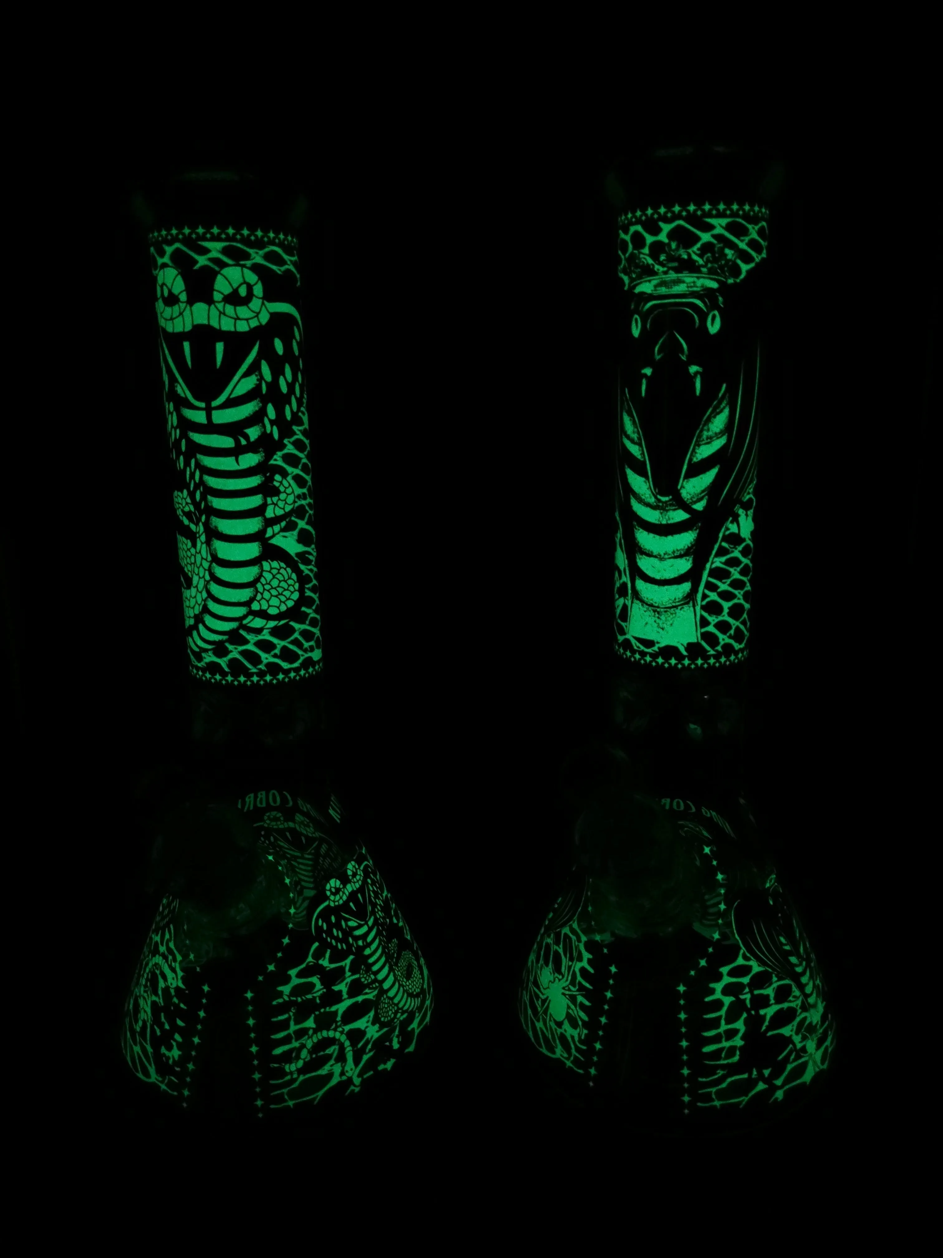 14 King Cobra Glow in the Dark 9mm Bong