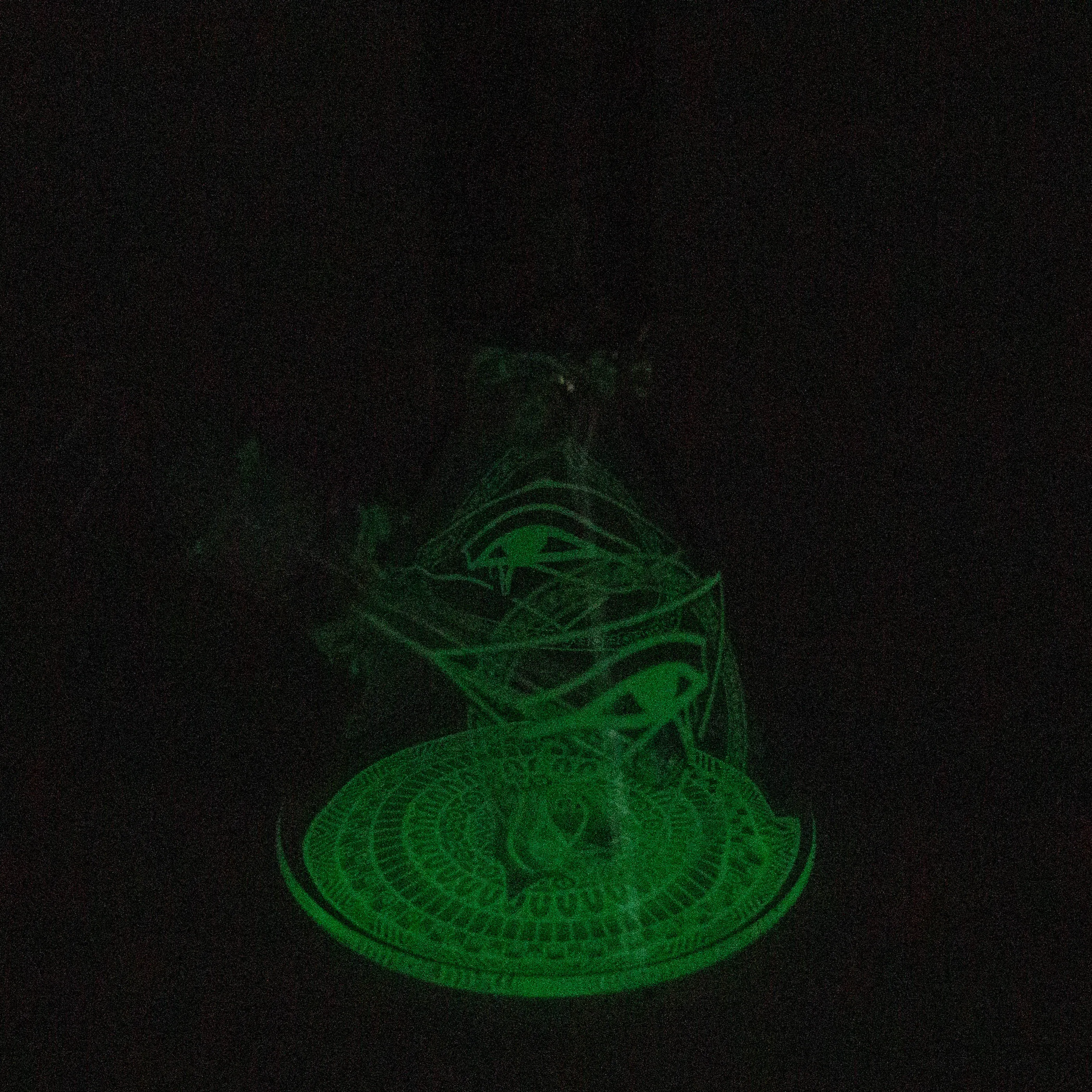 15.5" Glow-in-the-Dark Egyptian Hieroglyph Bong