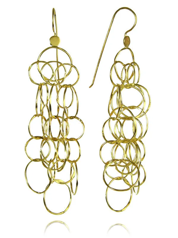 18K Gold Plated Milano Multi Circle Drops