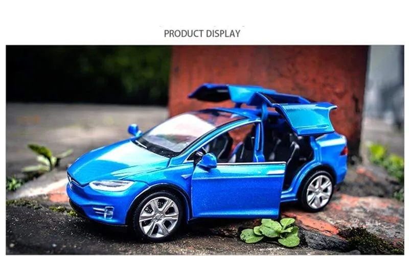 2020 New 1:32 Tesla MODEL X Alloy Car Model Diecasts & Toy Vehicles Toy Cars  Kid Toys For Children Gifts Boy Toy