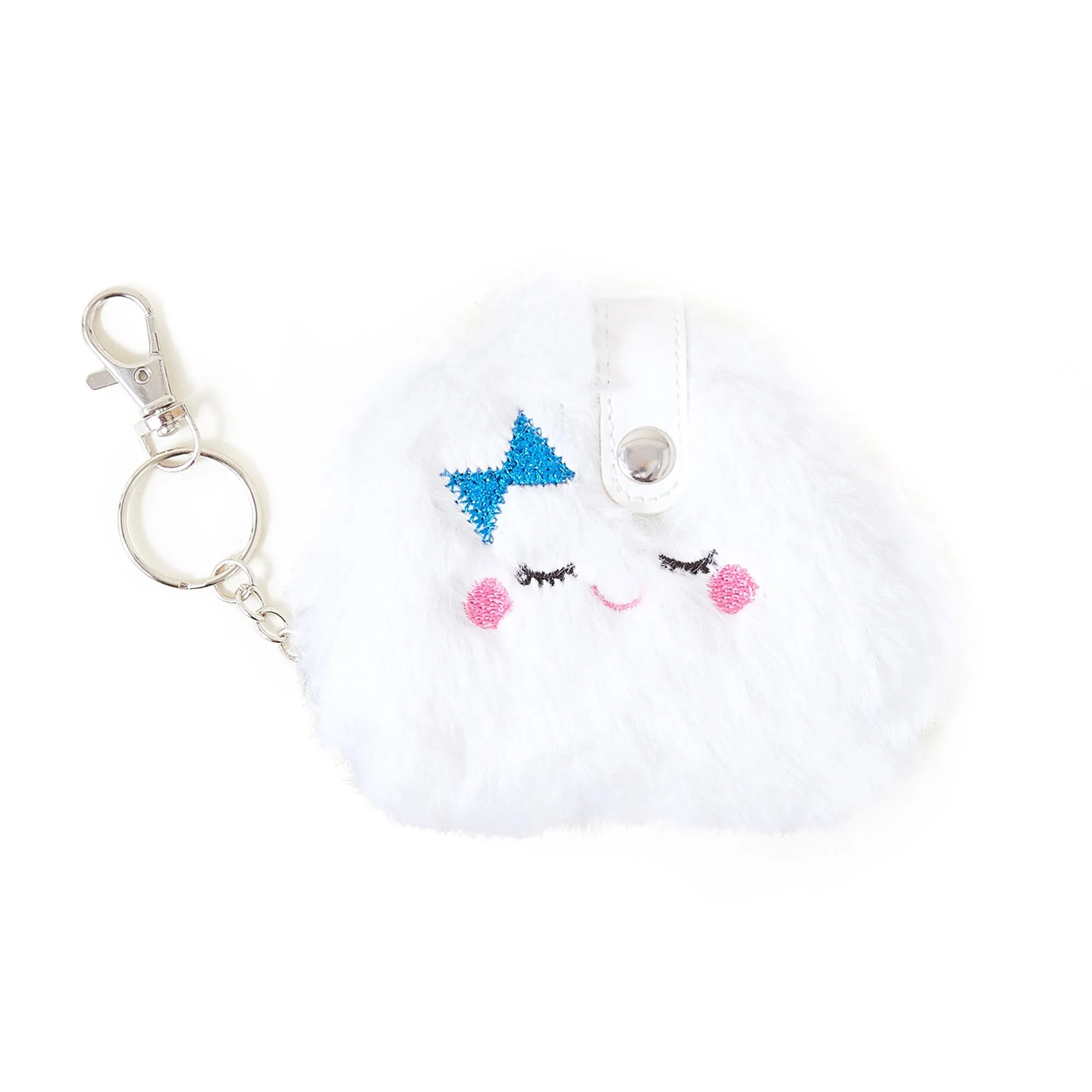 Accessorize London Girl's Cloud Faux Fur Keyring Notebook