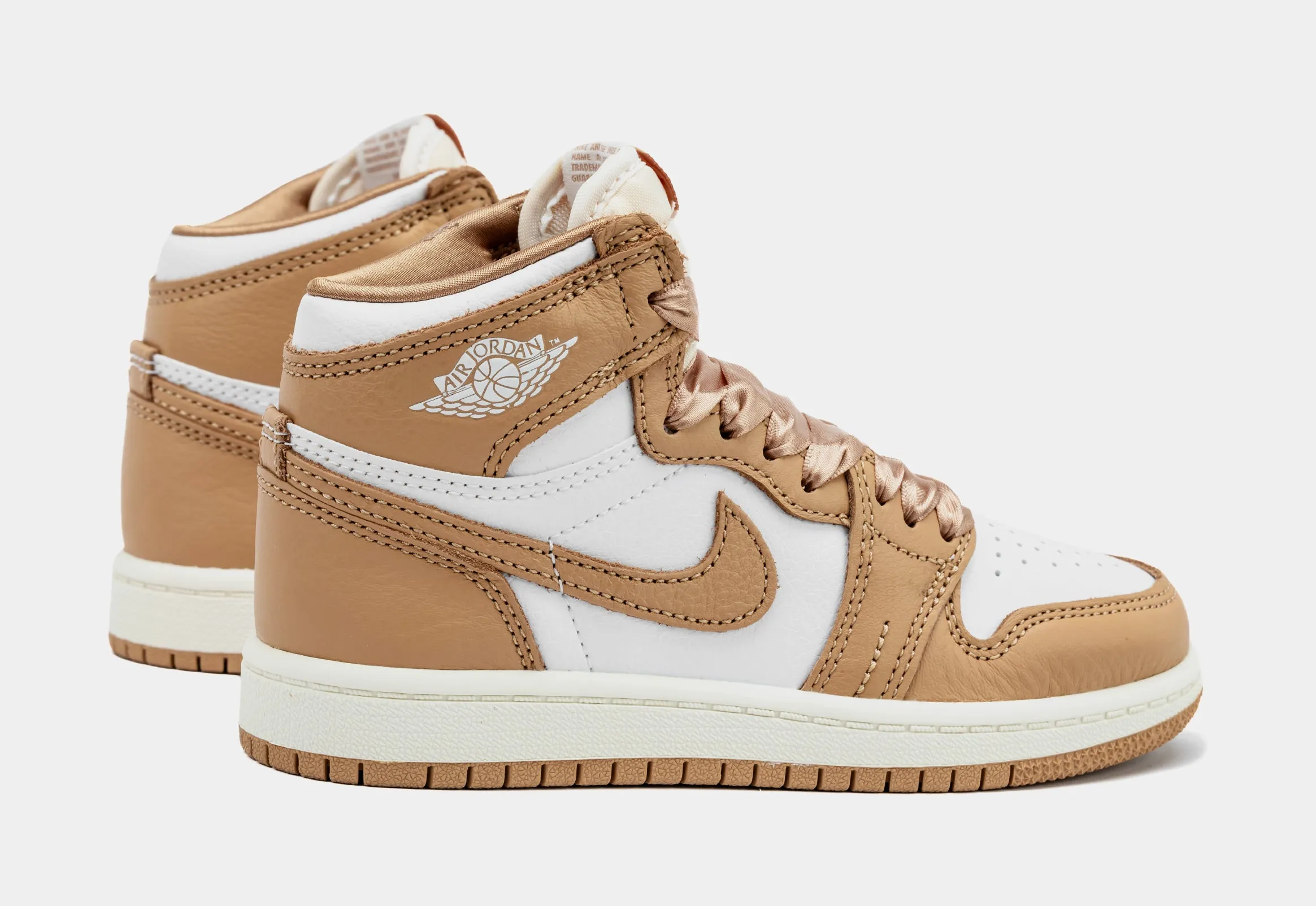 Air Jordan 1 Retro High OG Praline Preschool Lifestyle Shoes (Praline/White/Sail) Free Shipping