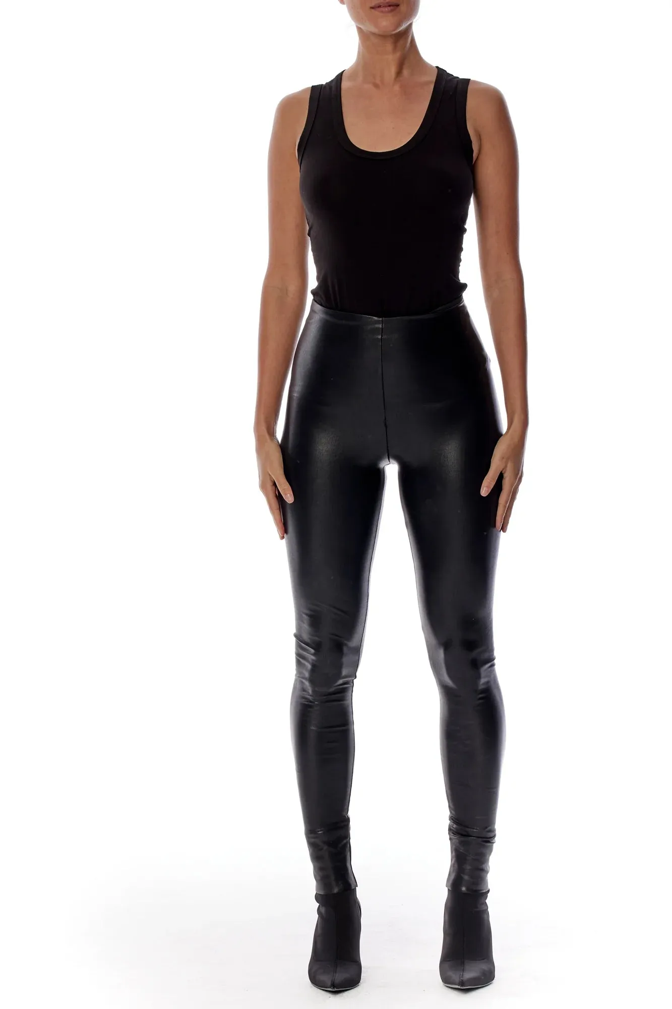 Ashley Vegan Leather Leggings