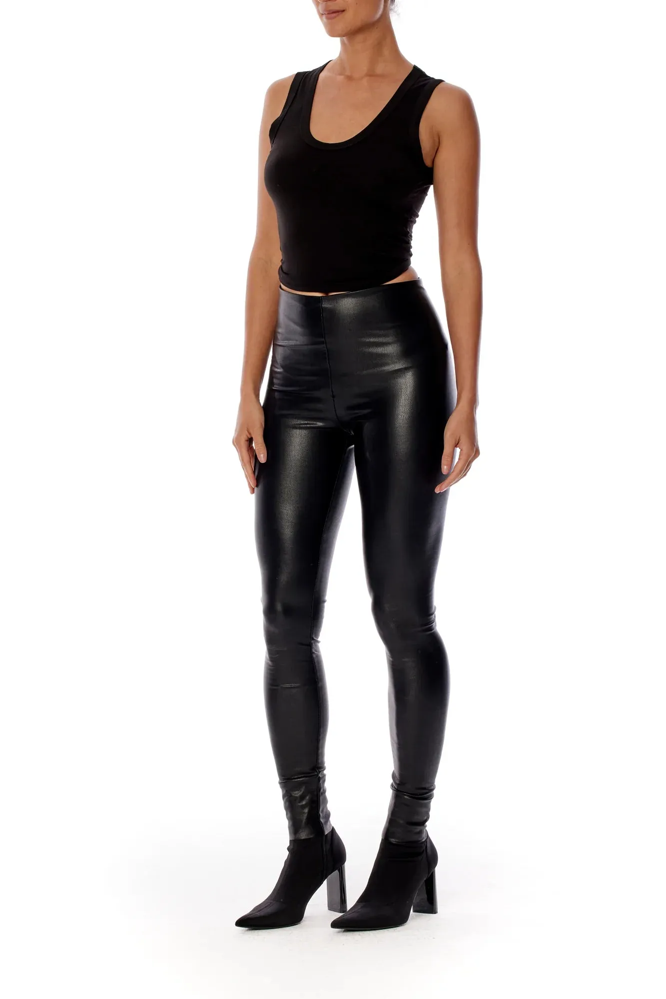 Ashley Vegan Leather Leggings