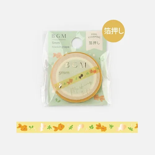 BGM Gold Foil Stamping Goldfish Masking Tape