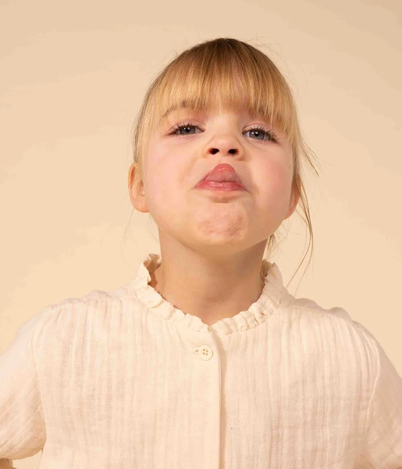 BLUSA IN GARZA DI COTONE BAMBINA