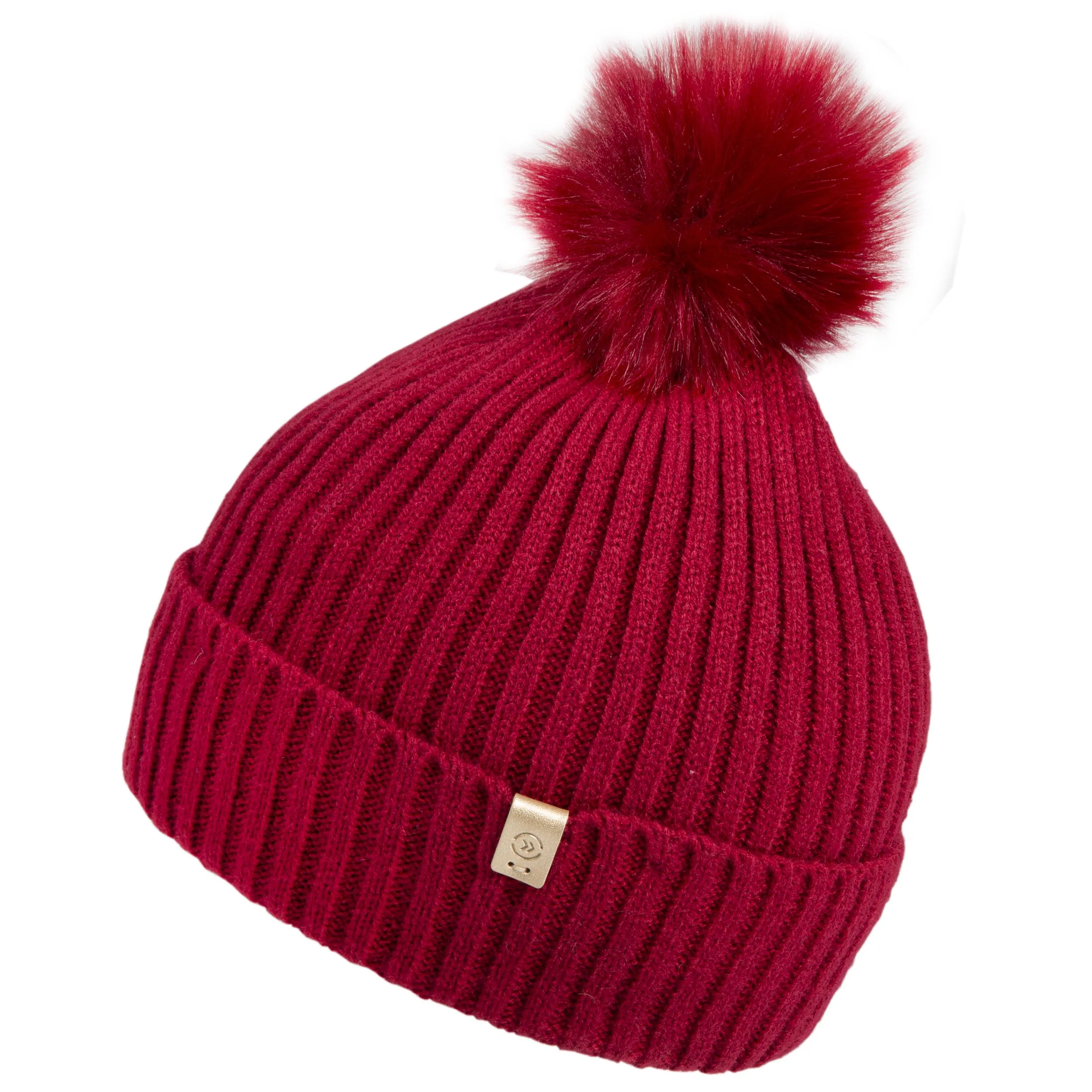 Bonnet Femme Maille Rouge