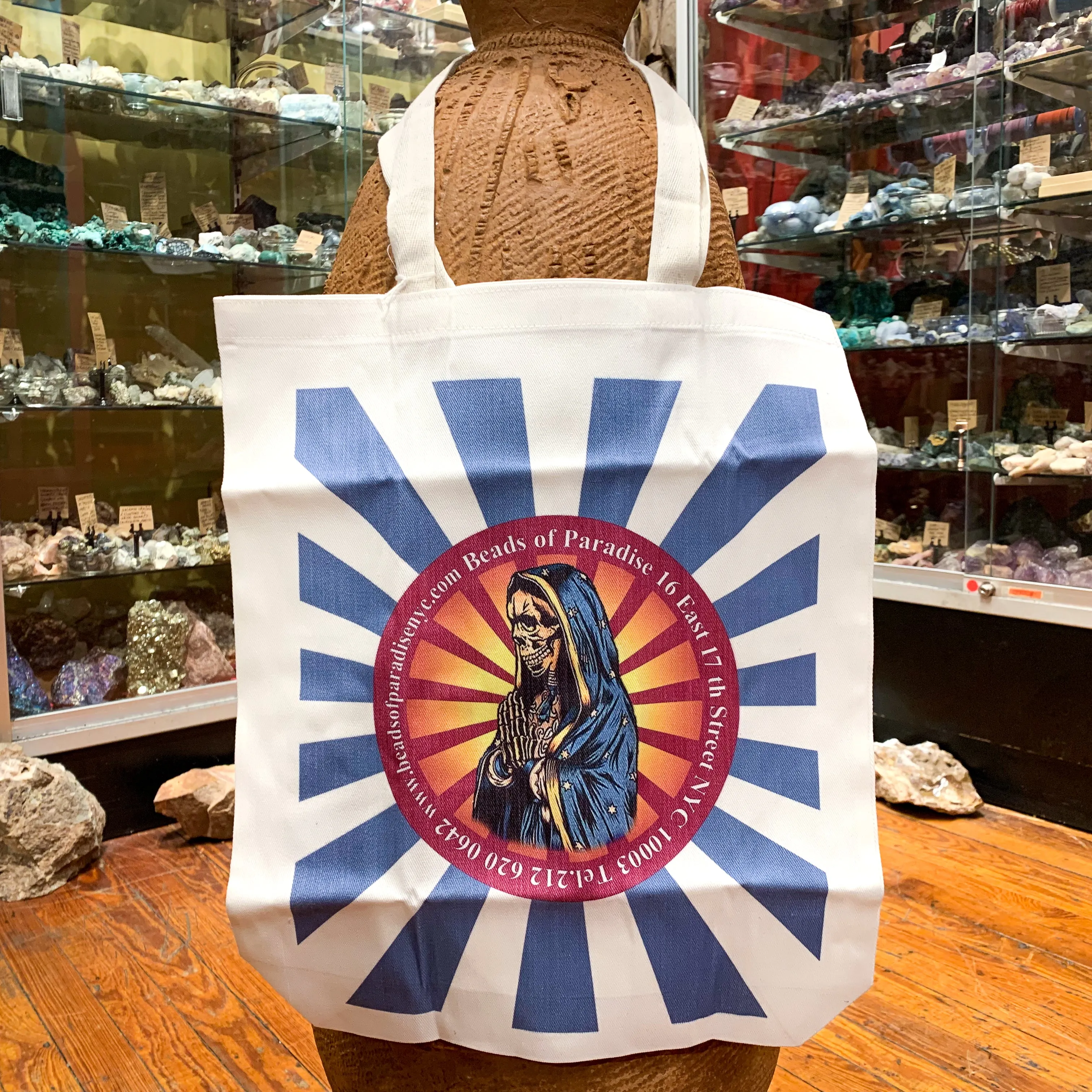 BoP Santa Muerta Hamsa Tote Bag