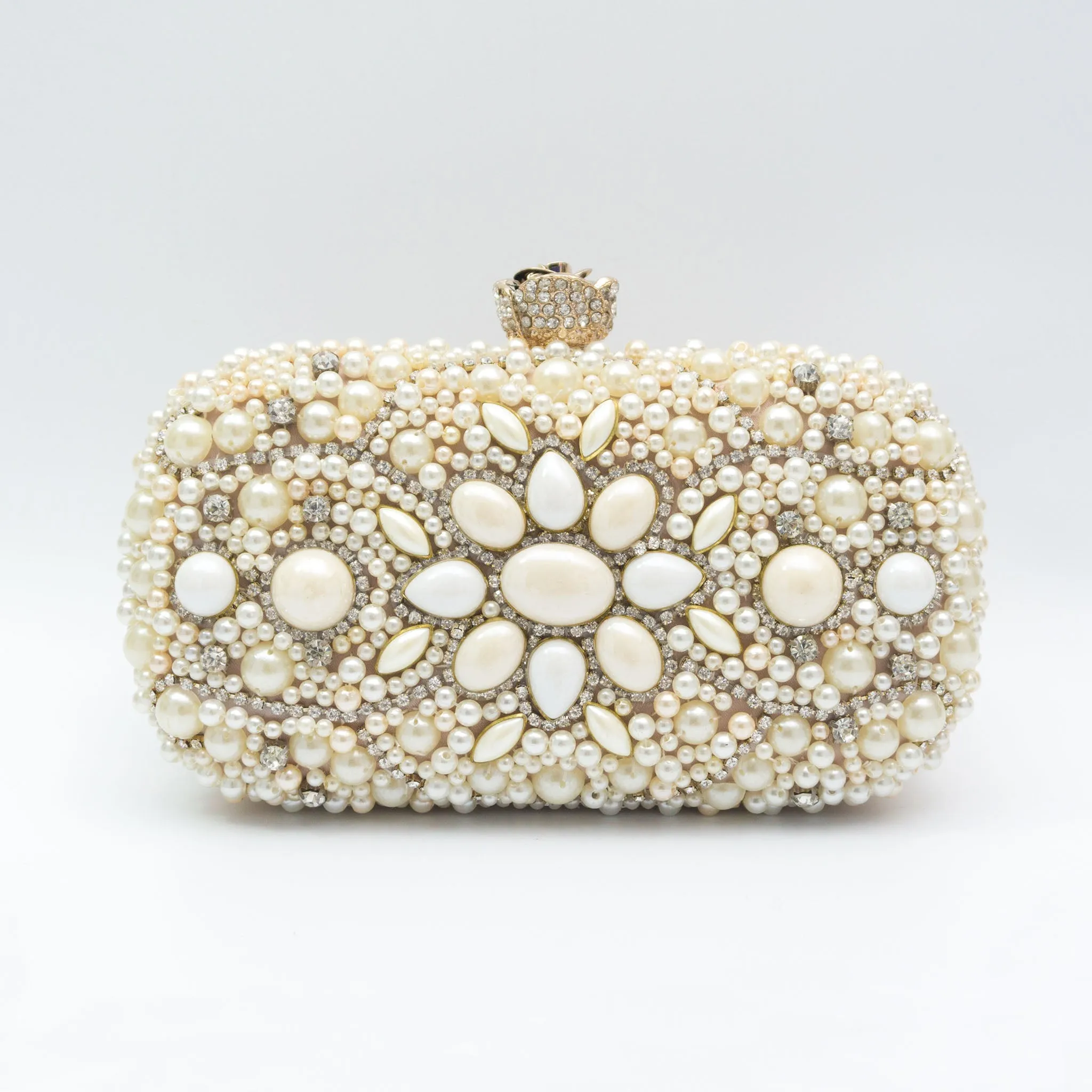 Bridal Pearl Clutch,Evening Handmade Bag,Prom Clutch-i7bags