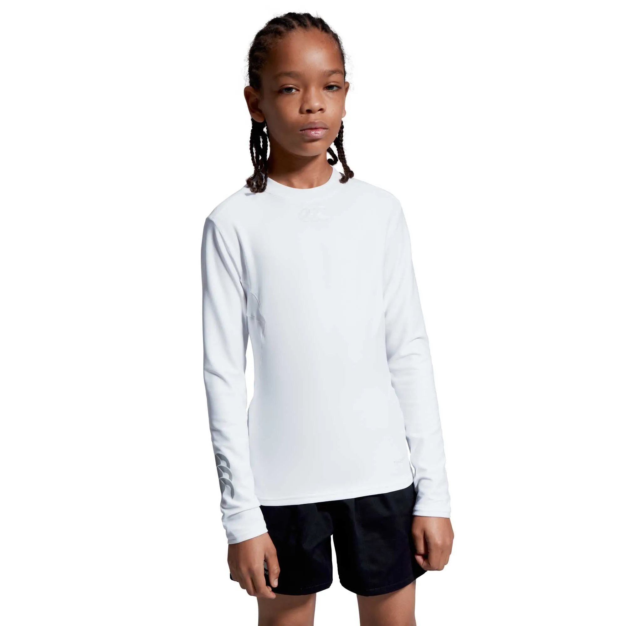 Canterbury Kid's Thermoreg Compression Top - White