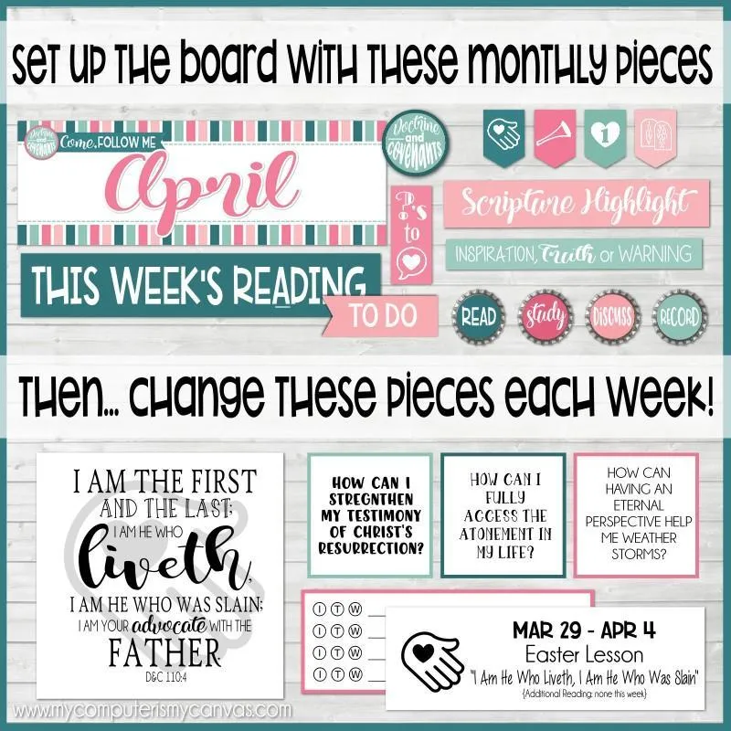 CFM D&C Family Bulletin Board Kit   FAUX Sheets {APR 2021} PRINTABLE