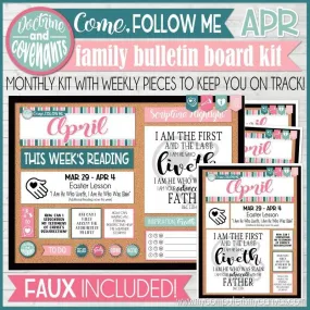 CFM D&C Family Bulletin Board Kit   FAUX Sheets {APR 2021} PRINTABLE