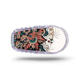 Dexcom G6 transmitter sticker: Flowers