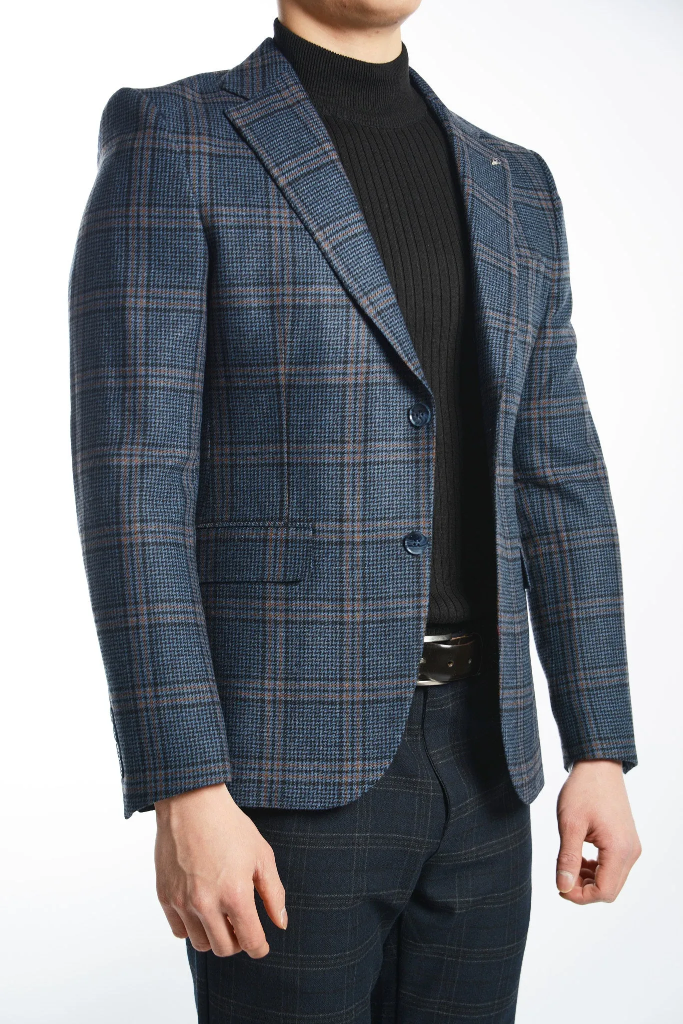 DT Windowpane Euro Sport Coat