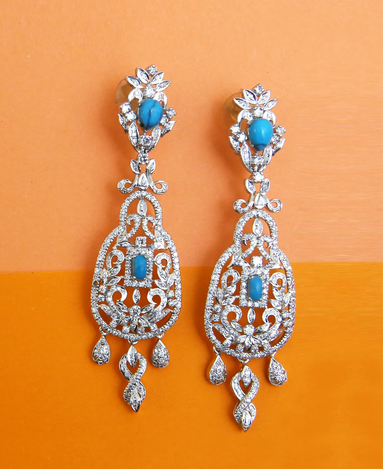 Feroza Egyptian Earrings