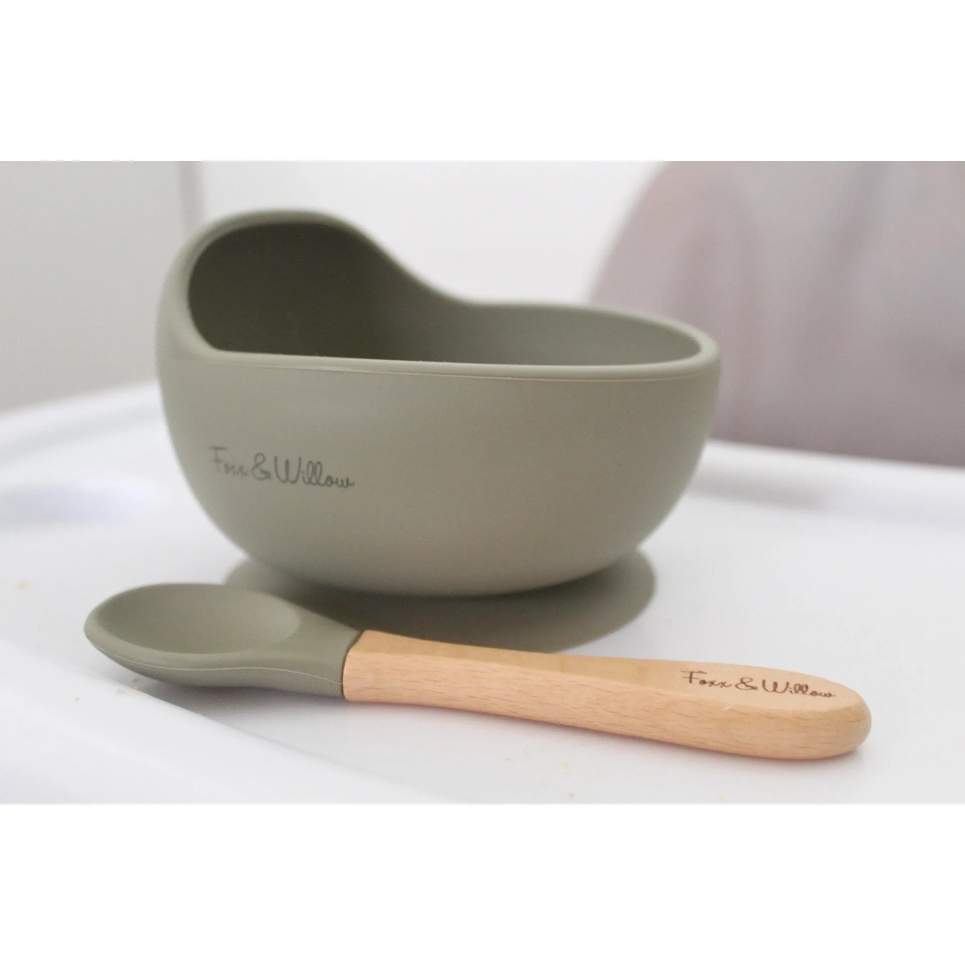 Foxx & Willow - Bowl & Spoon - Sage