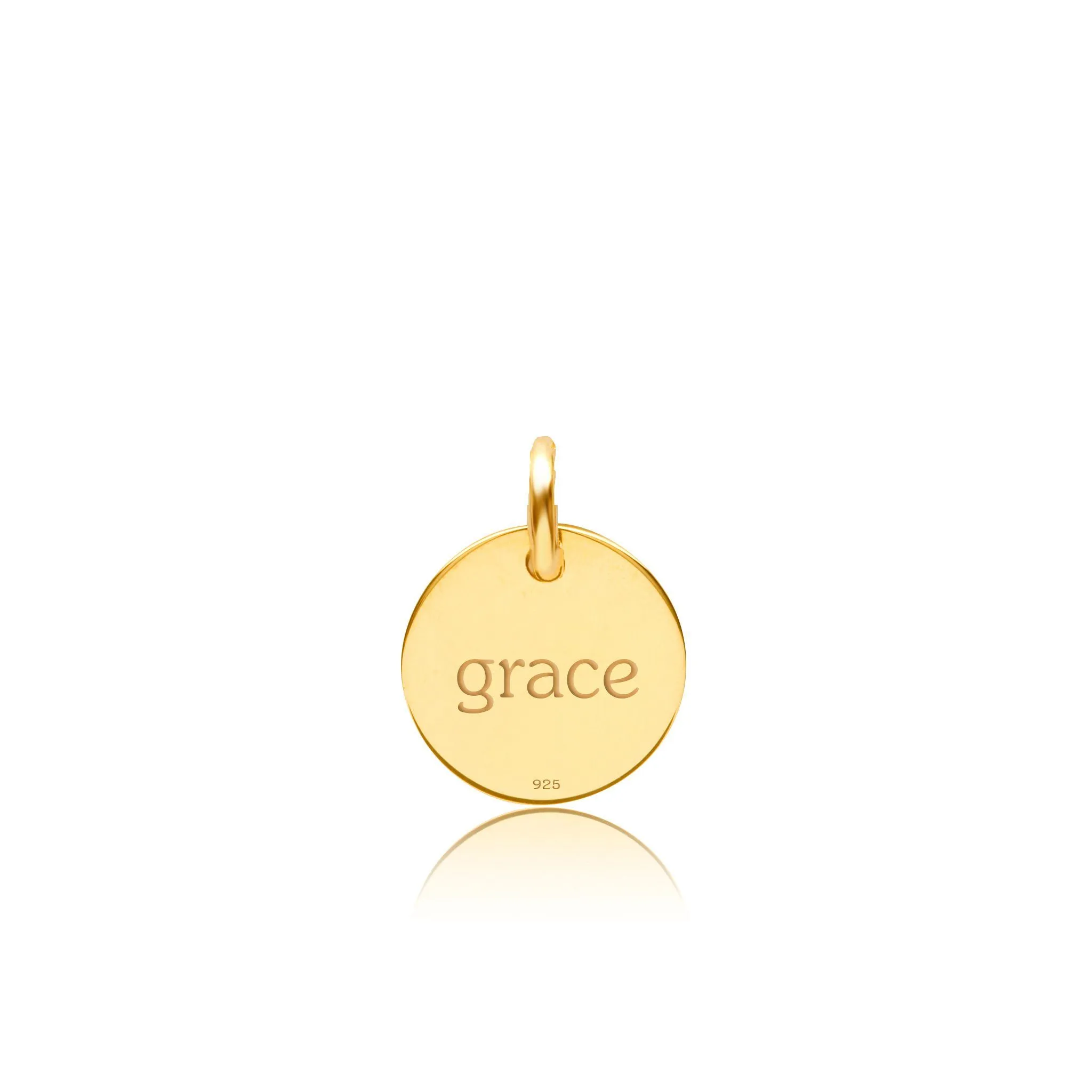 Gold Engravable Rainbow Circle Tag