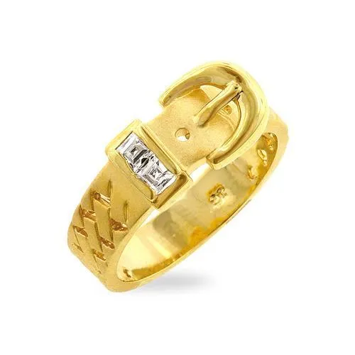 Golden Buckle Ring