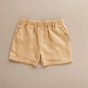 Golden Linen Chino Shorts