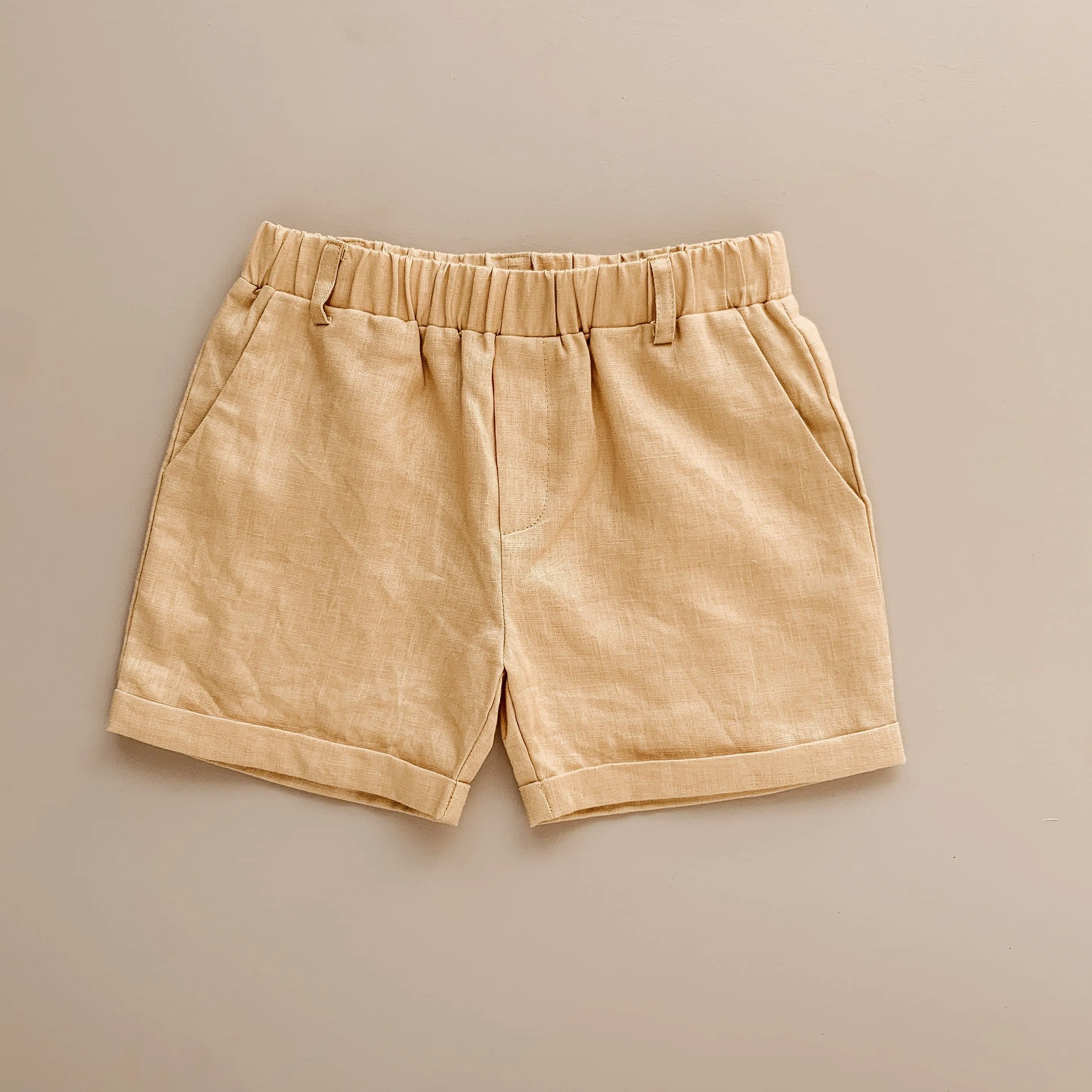 Golden Linen Chino Shorts