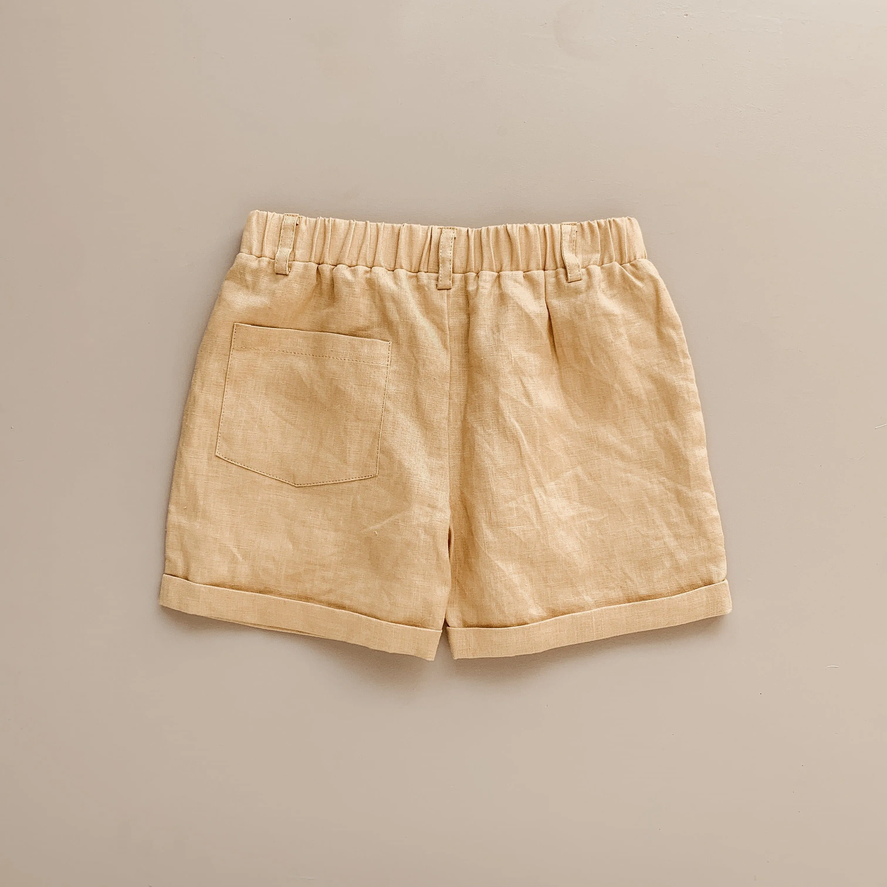 Golden Linen Chino Shorts