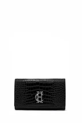 Highbury Clutch Bag (Black Silver)