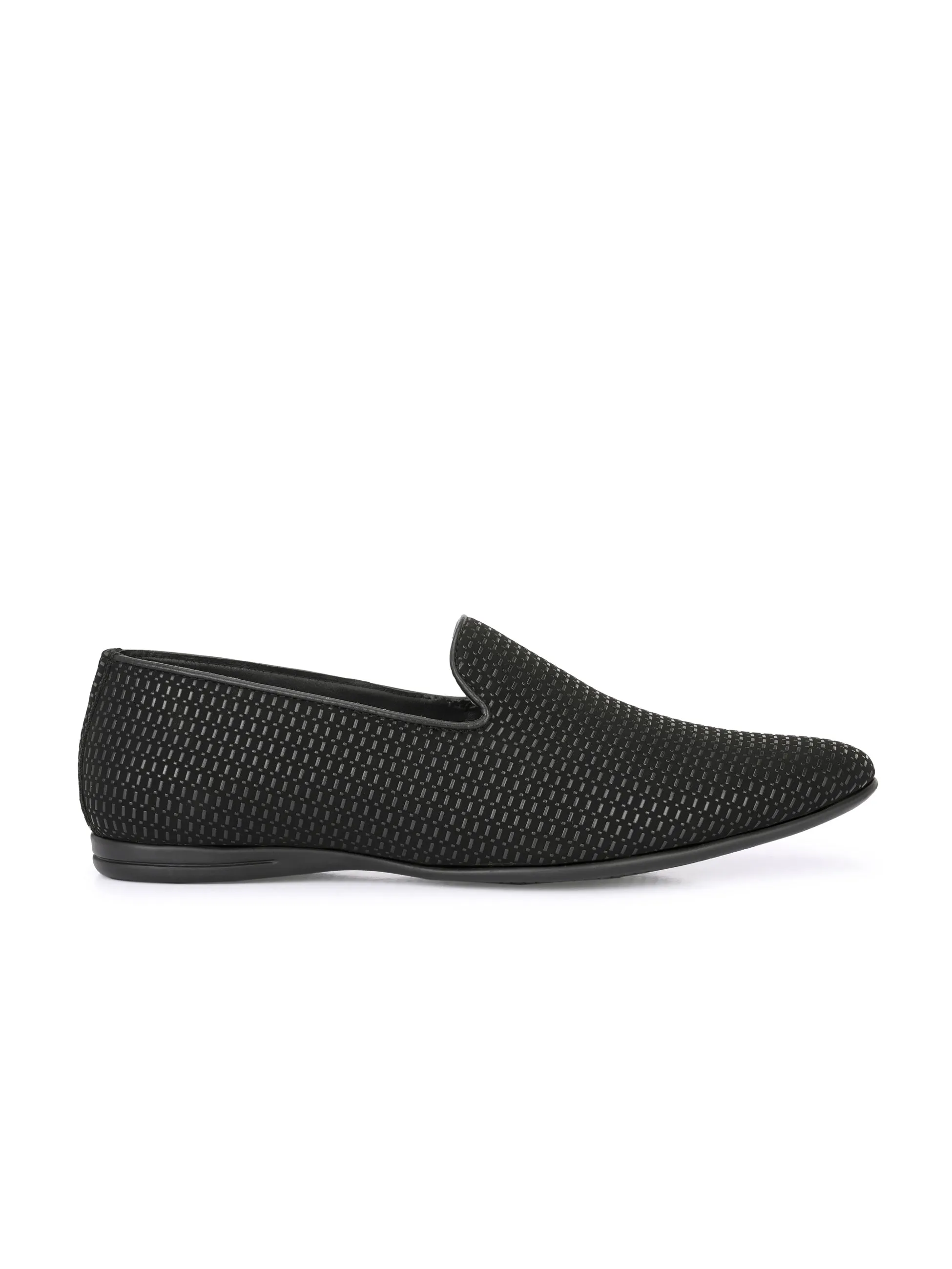 Hollis Black Slip-Ons