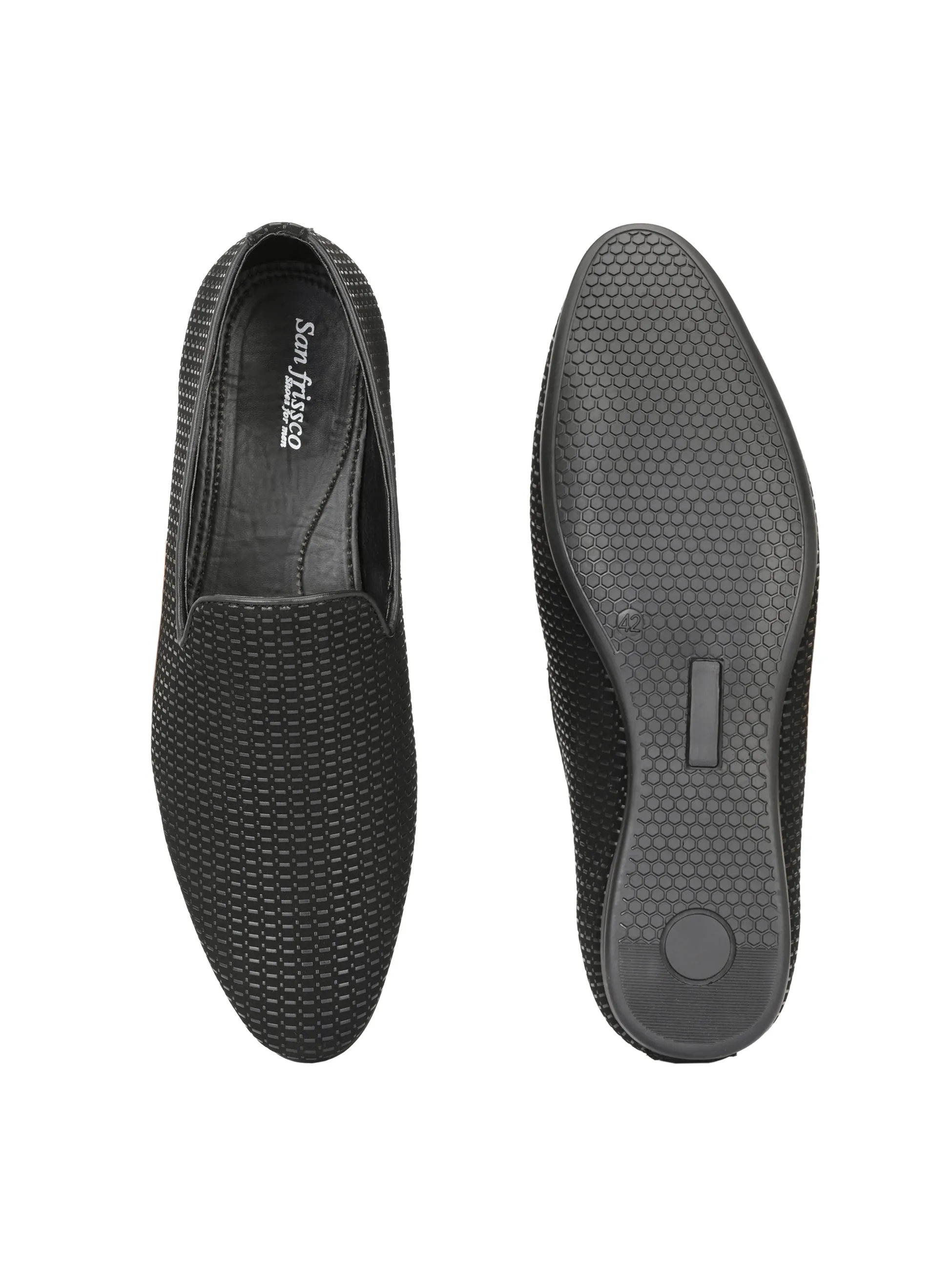 Hollis Black Slip-Ons