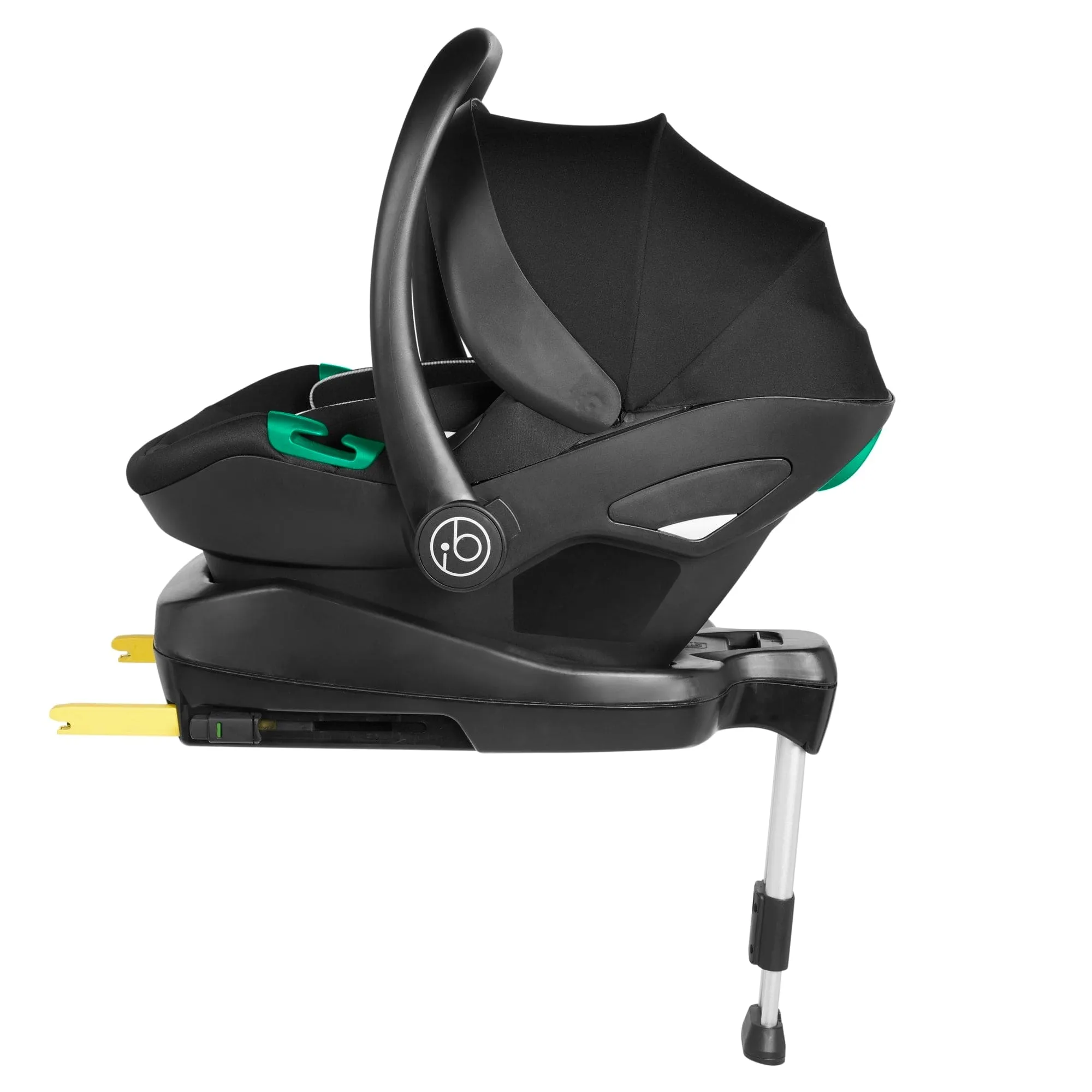 Ickle Bubba Stomp Luxe All-in-One I-Size Travel System With Isofix Base - Black / Woodland / Tan