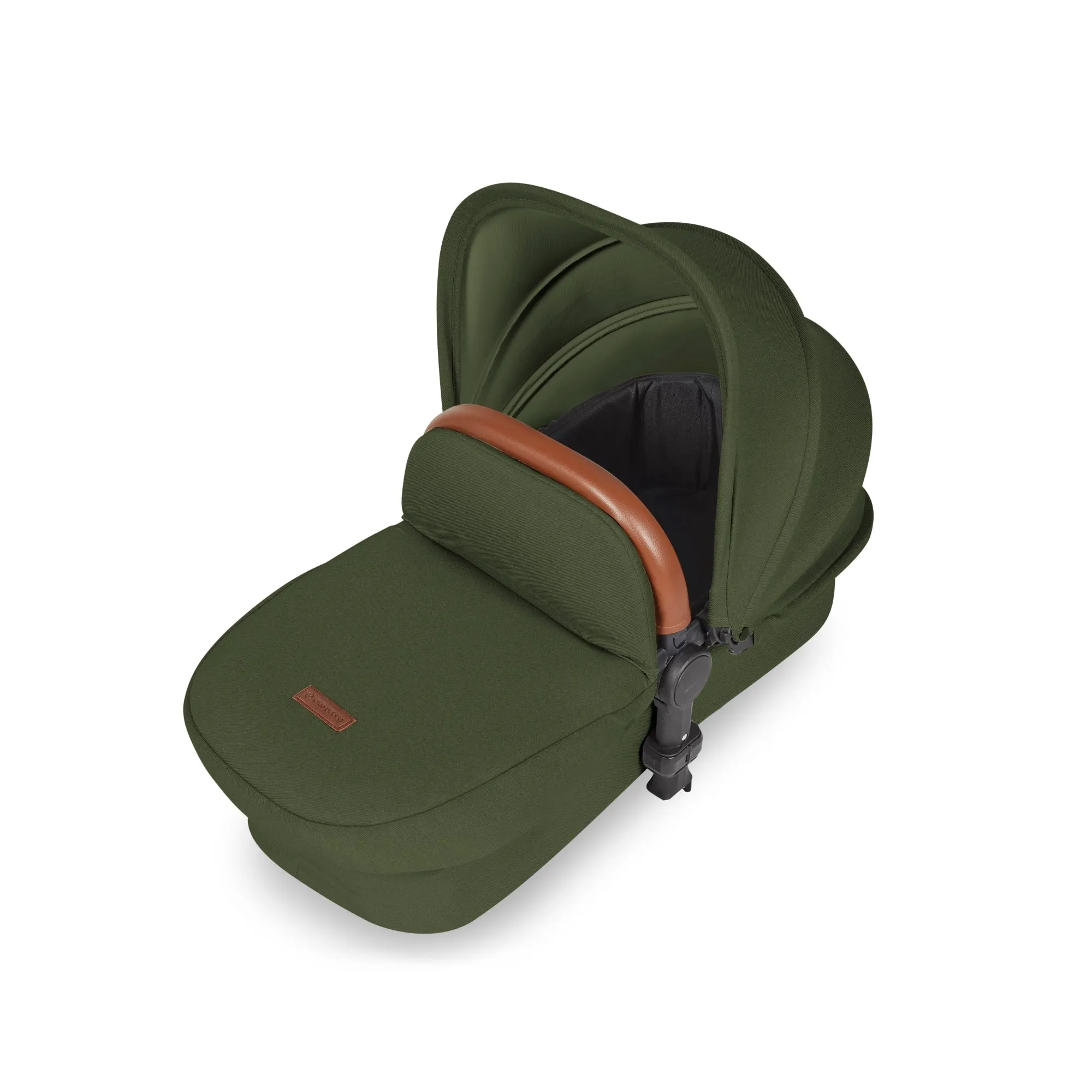 Ickle Bubba Stomp Luxe All-in-One I-Size Travel System With Isofix Base - Bronze / Woodland / Tan