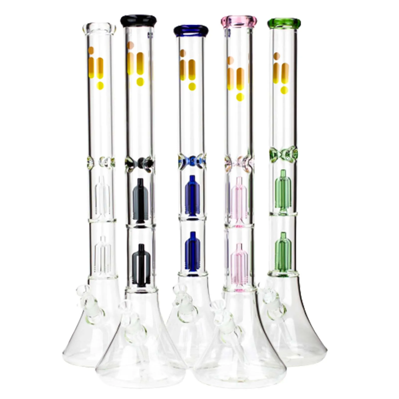 Infyniti 24" Dual Tree Beaker Glass Bong