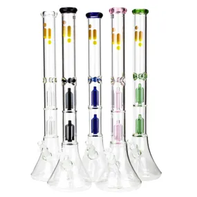 Infyniti 24" Dual Tree Beaker Glass Bong