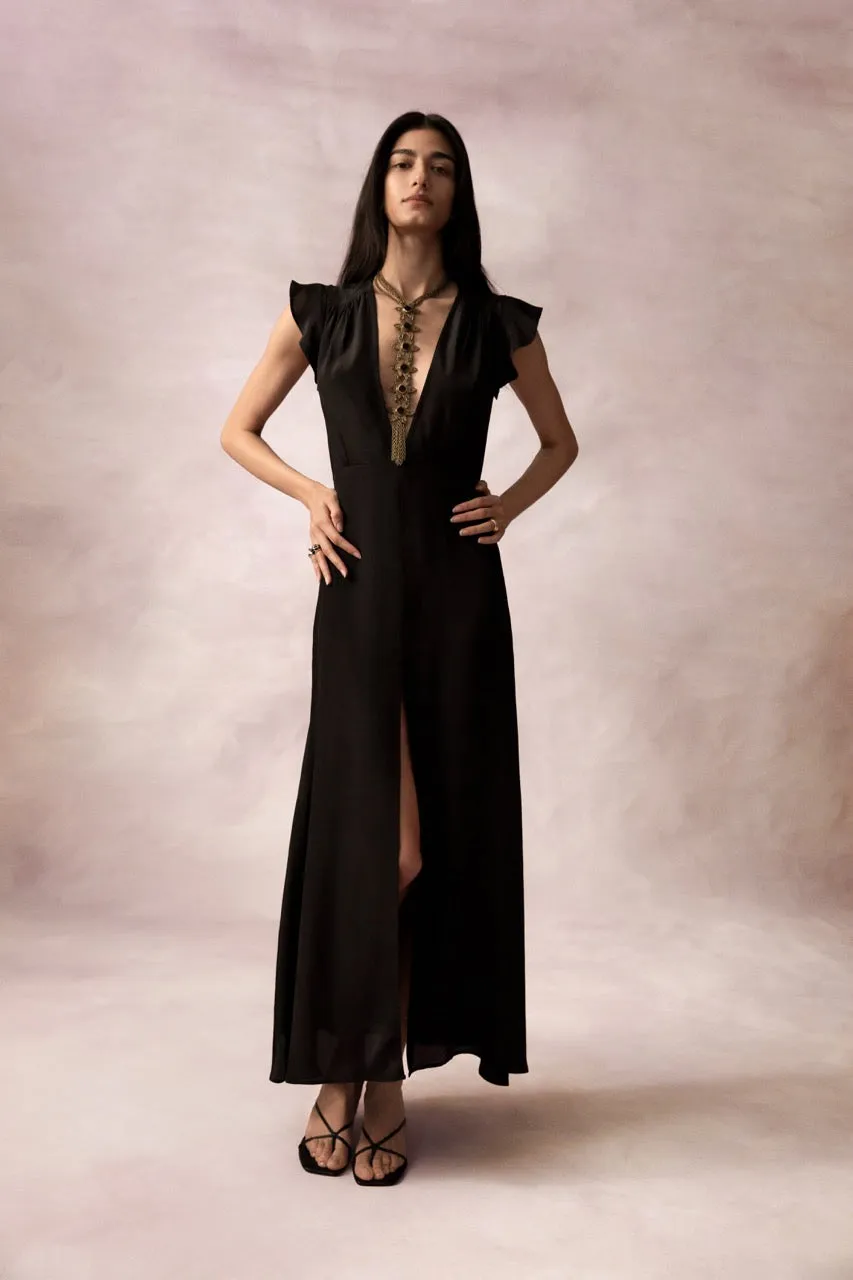 Jacqueline Black Maxi Dress