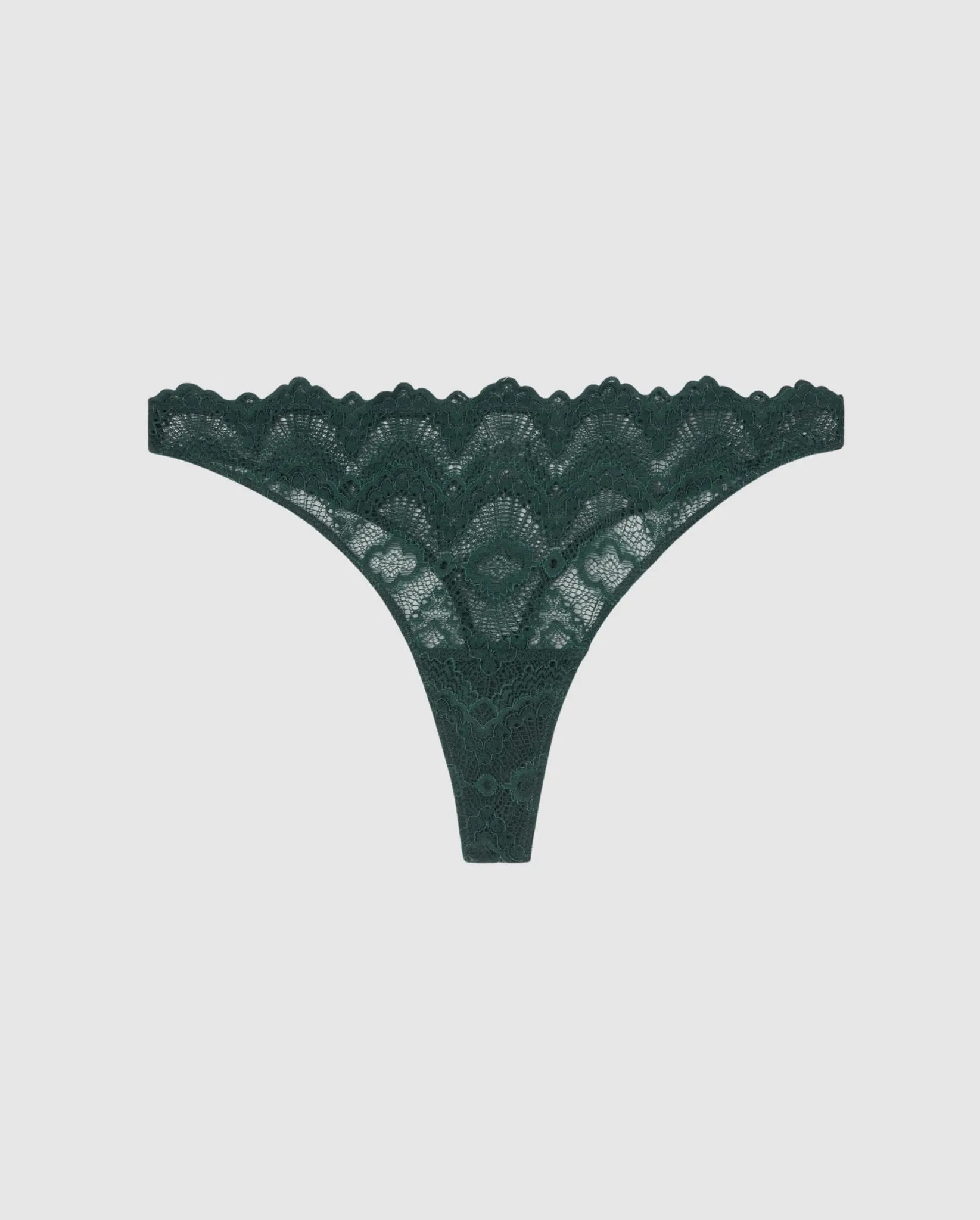 Lace Thong Pine