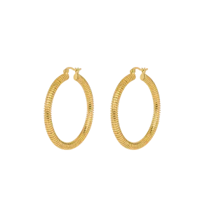 Large Spiral Hoop Earrings