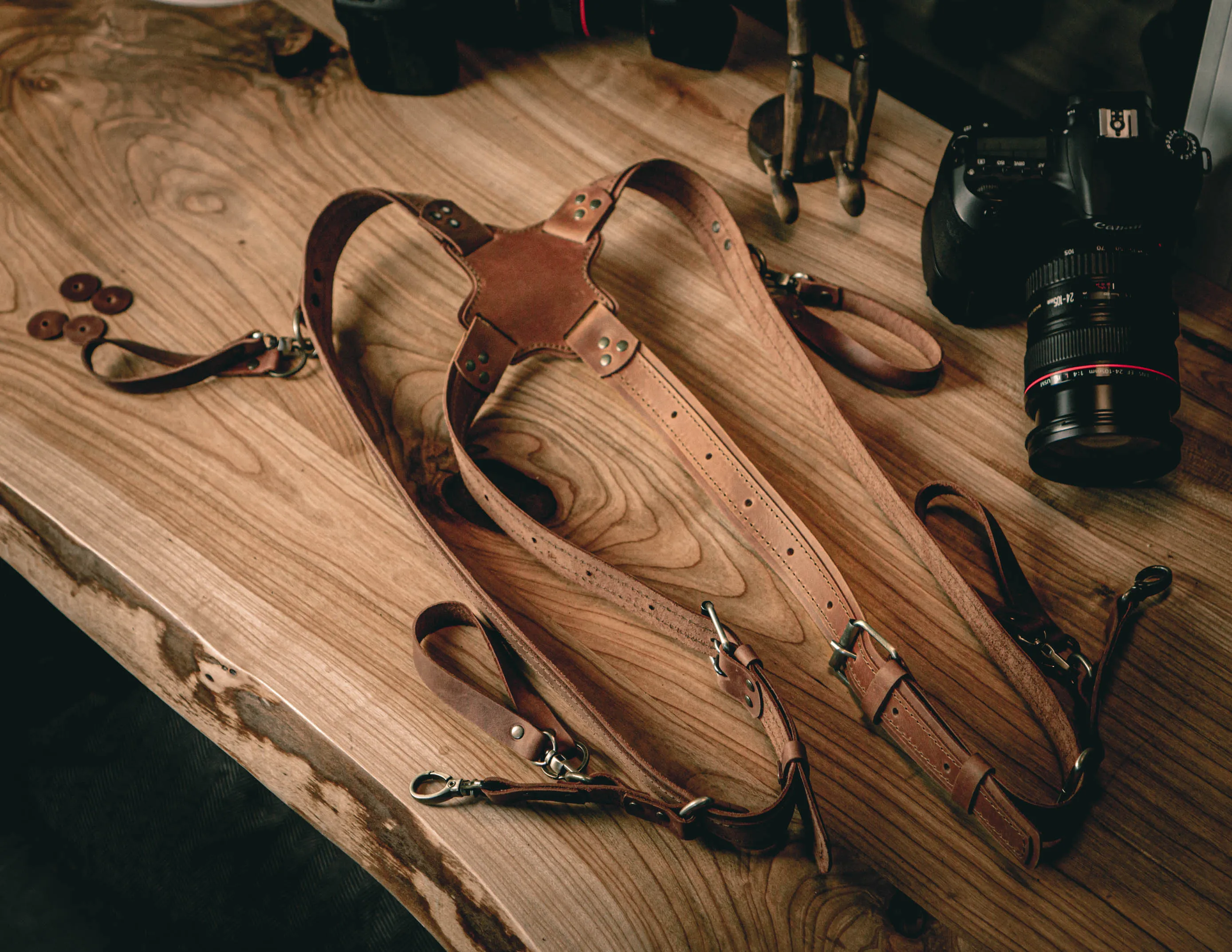 Leather Camera Harness | Dual Camera Strap | Handcrafted FashionRacing