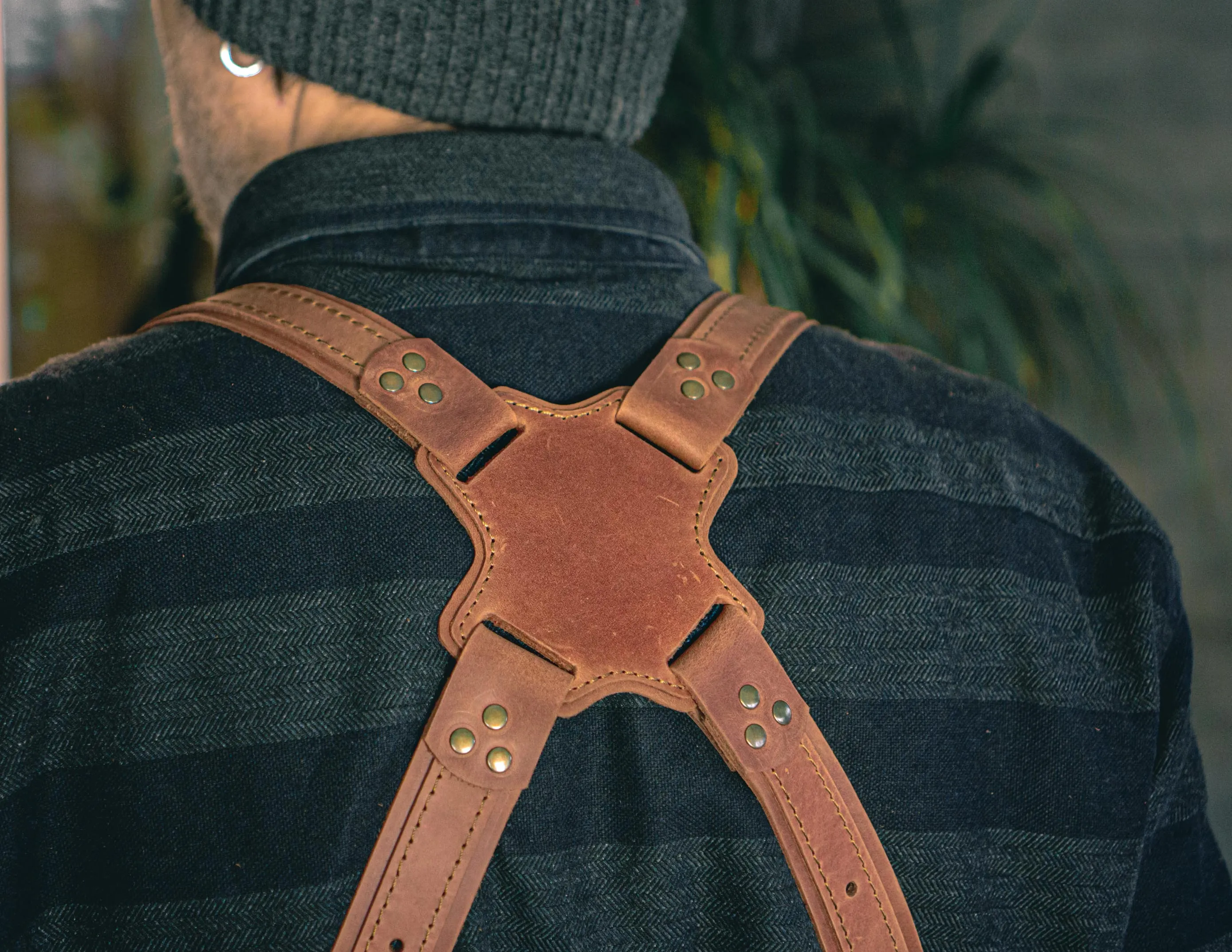 Leather Camera Harness | Dual Camera Strap | Handcrafted FashionRacing