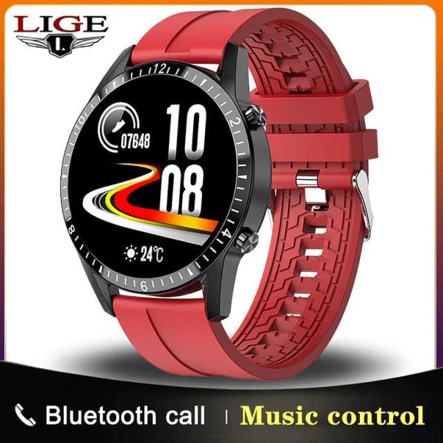 LIGE 2021 New IP67 Men's Bluetooth Call SmartWatch