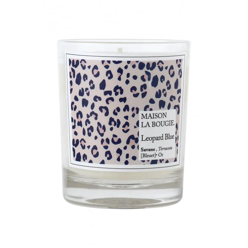 Maison La Bougie - Scented Candle in Ceramic - Leopard Blue 180g