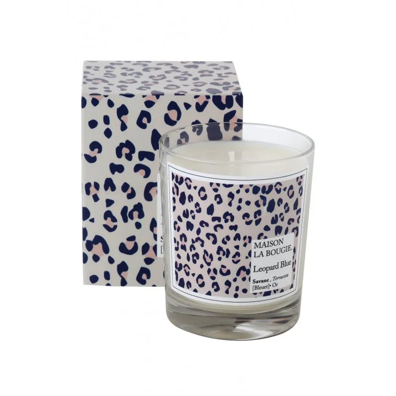 Maison La Bougie - Scented Candle in Ceramic - Leopard Blue 180g