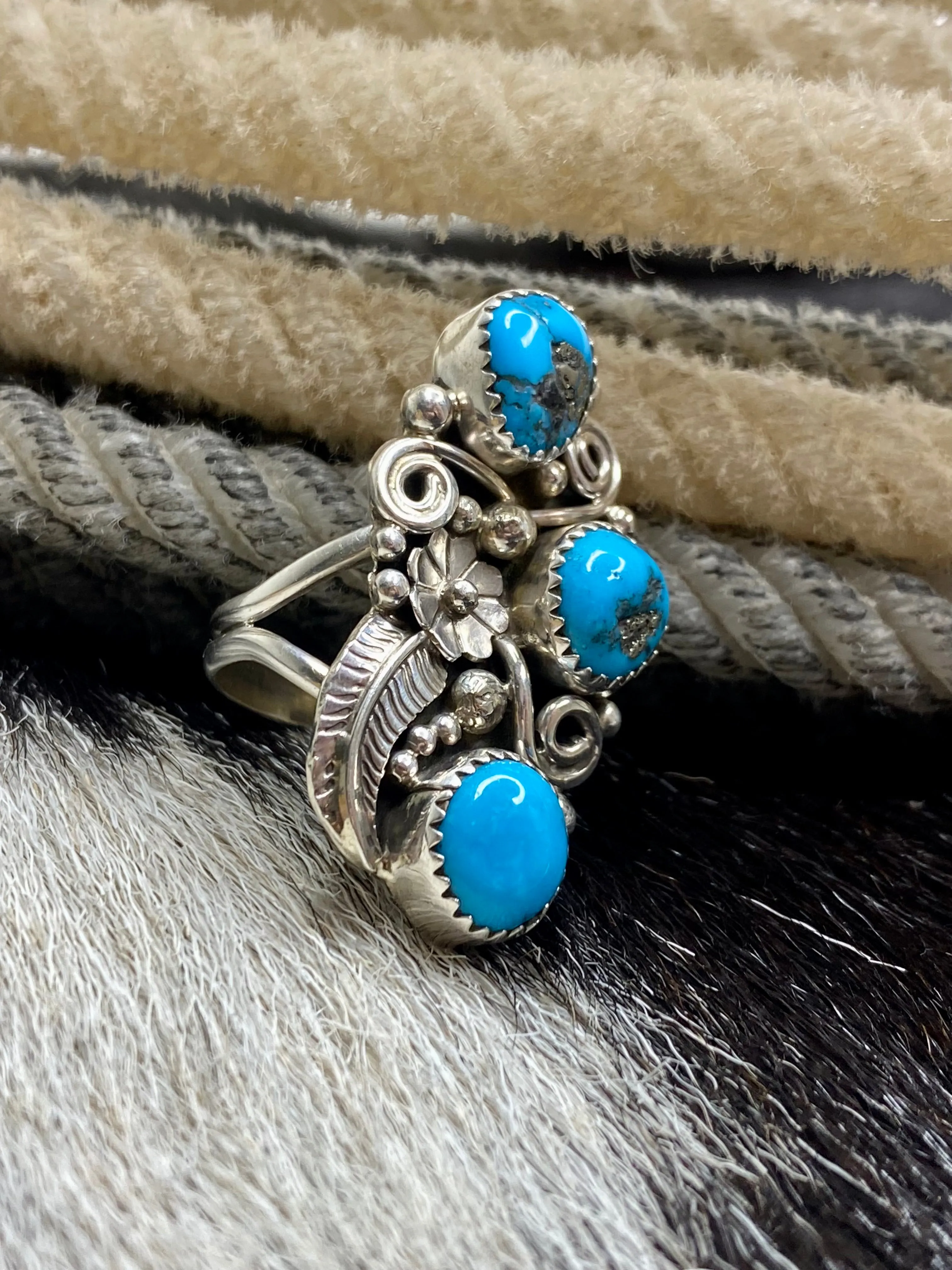 Masterpiece Turquoise Sterling Silver Ring