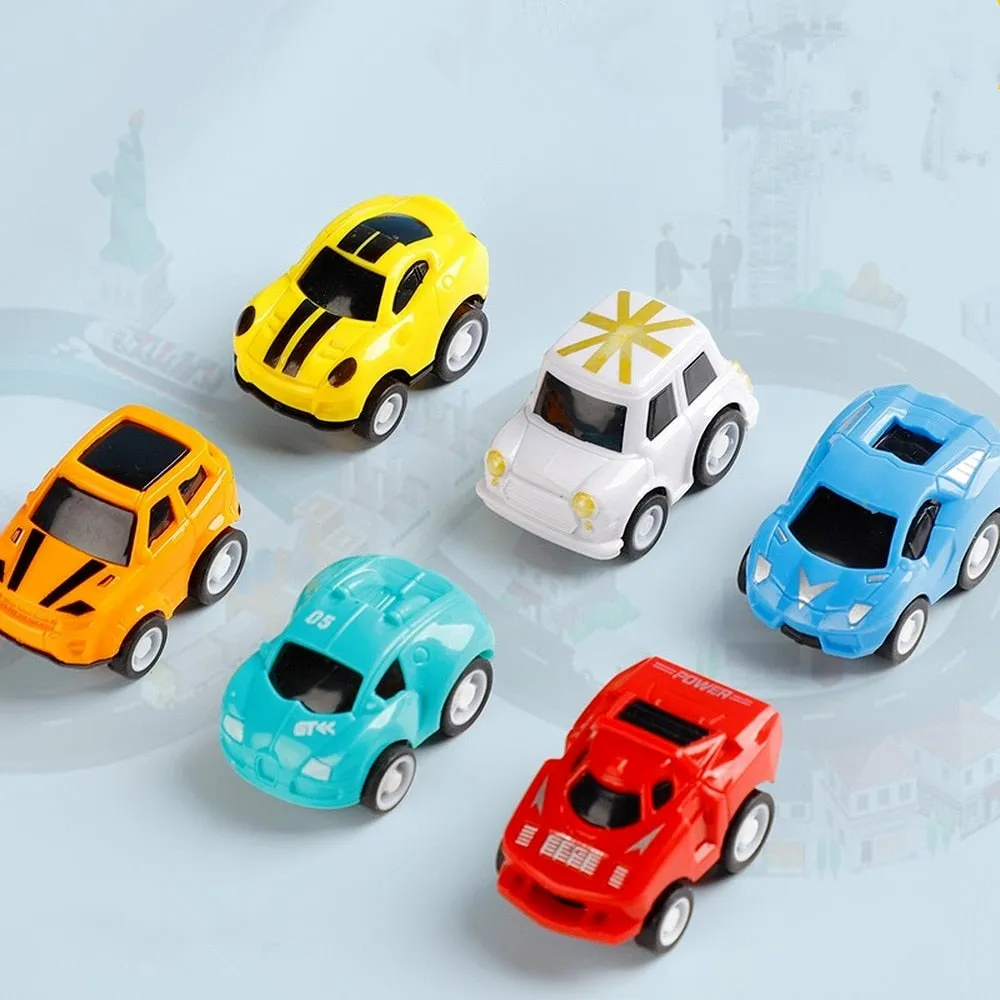 Mini Car Model Toy Pull Back Car Toys Engineering Vehicle Fire Truck Kids Inertia Cars Boy Toys