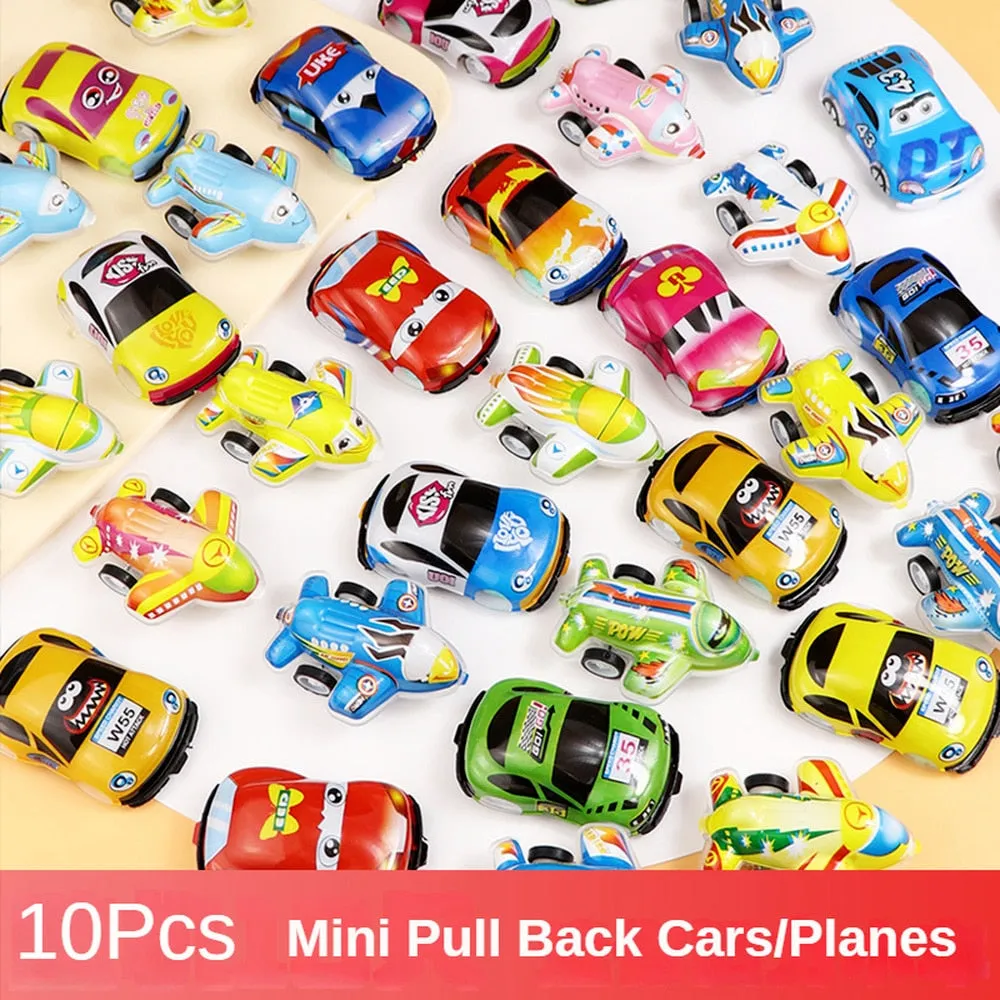 Mini Car Model Toy Pull Back Car Toys Engineering Vehicle Fire Truck Kids Inertia Cars Boy Toys