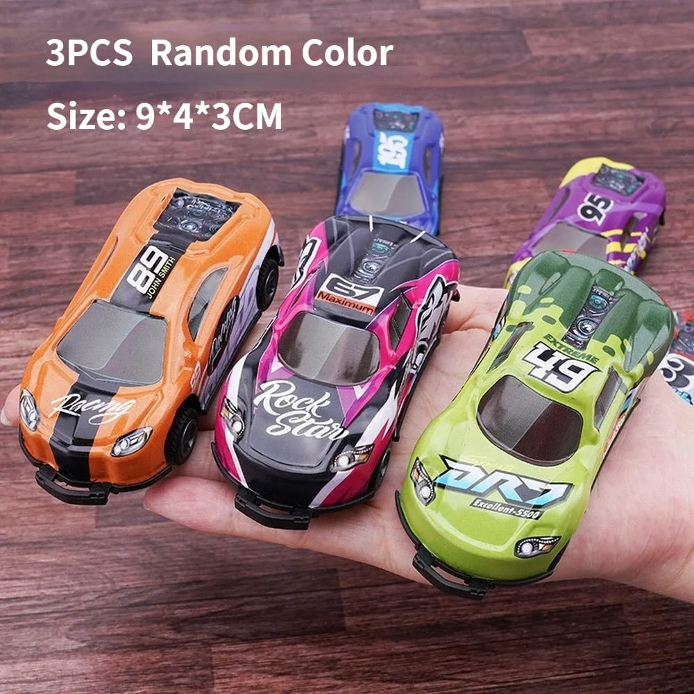 Mini Car Model Toy Pull Back Car Toys Engineering Vehicle Fire Truck Kids Inertia Cars Boy Toys